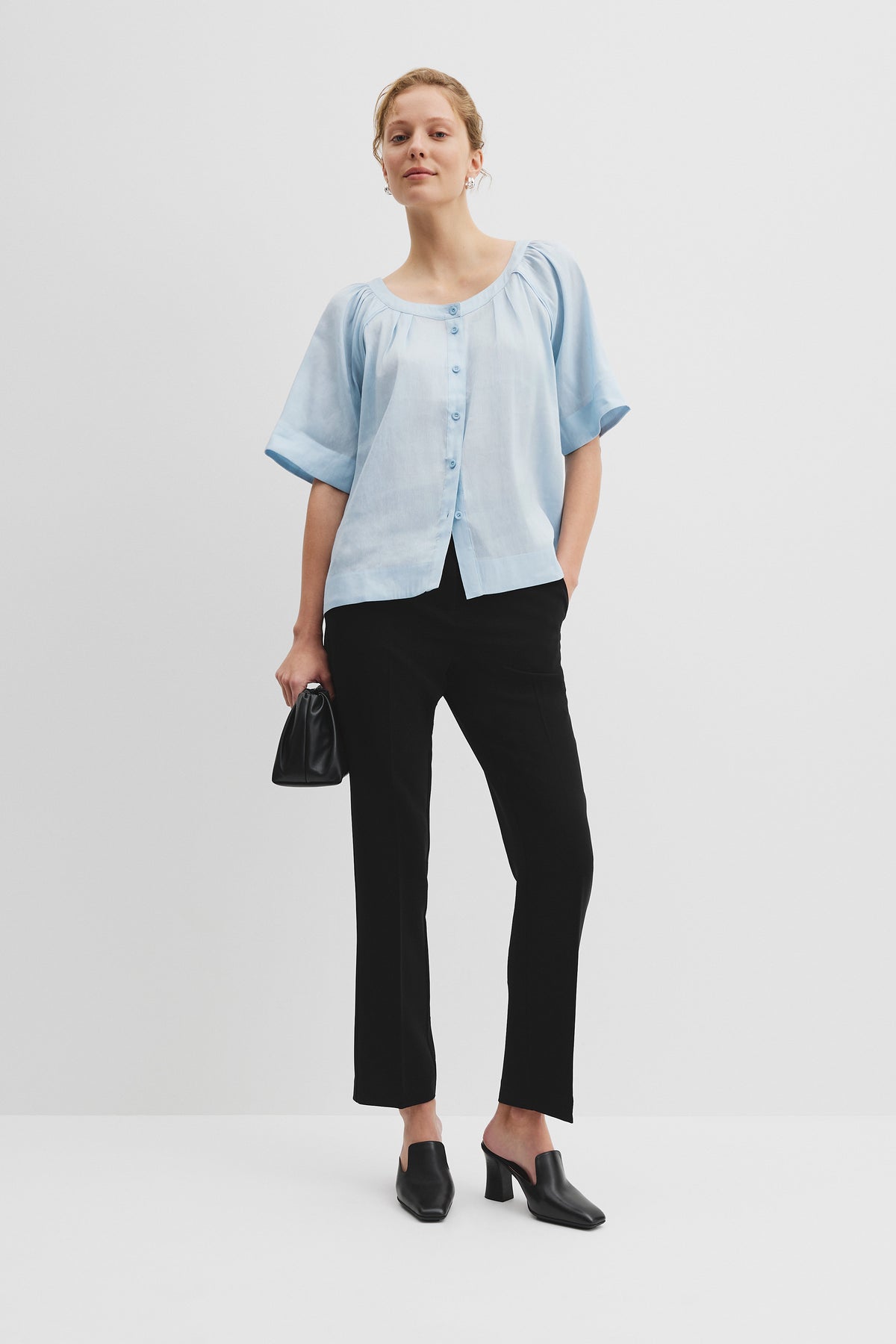 Round Neck Soft Blouse