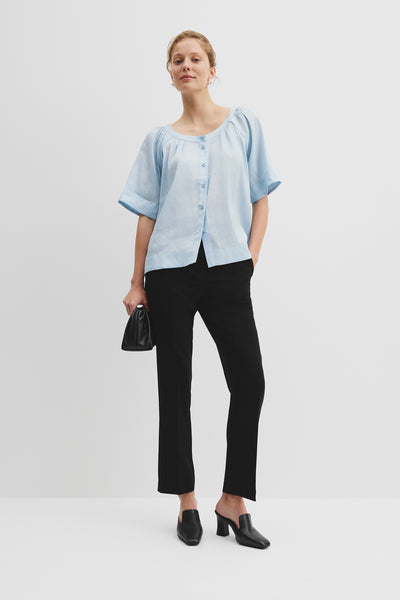 Round Neck Soft Blouse