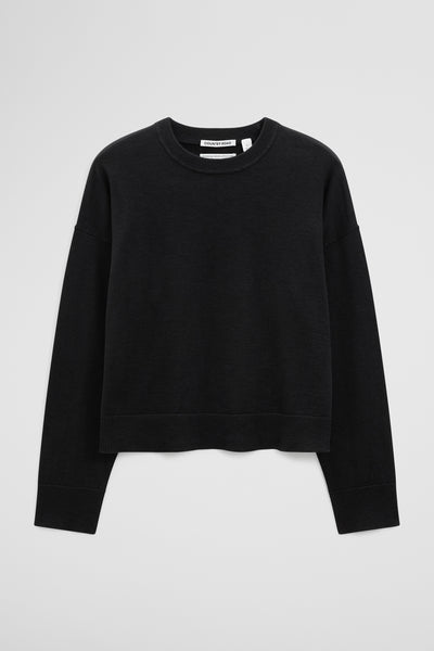 Cotton Linen Crew Neck Knit