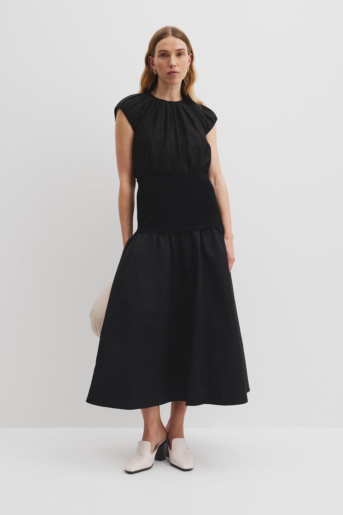 Mix Media Knit Skirt