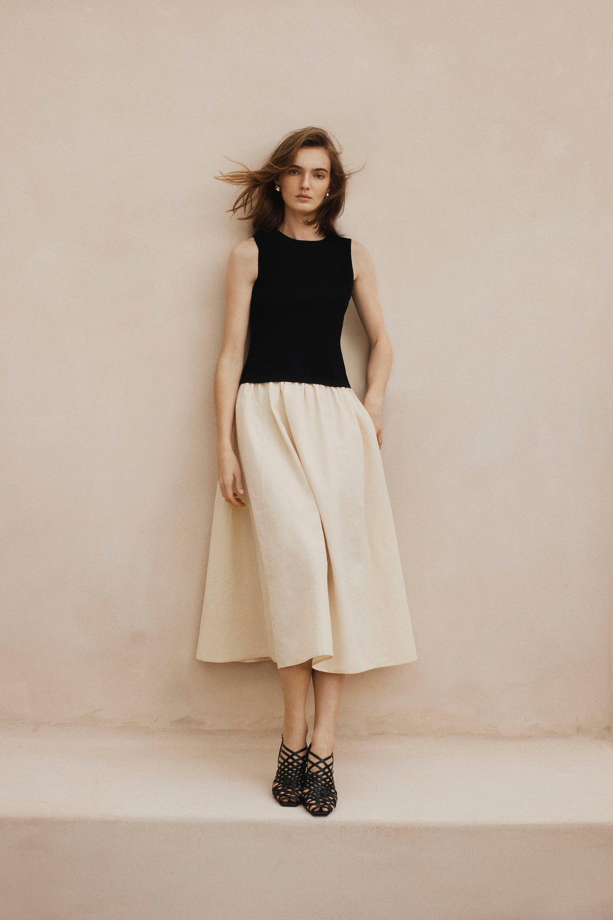 Mix Media Knit Dress