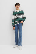 Teen  Cotton Panelled Rugby Shirt
