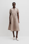 Drawcord Midi Dress