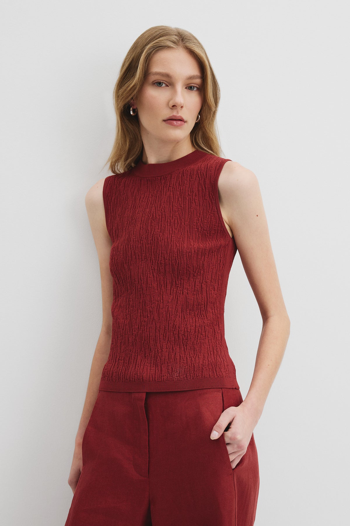 Jacquard Knit Tank