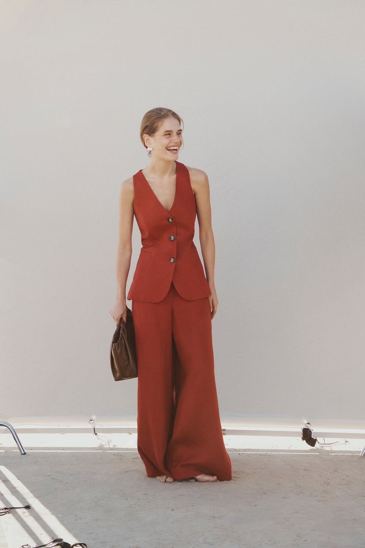 Organically Grown Linen Panel Pant