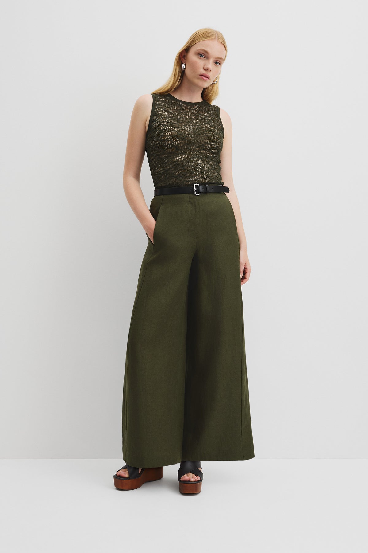 Organically Grown Linen Panel Pant