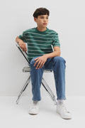 Teen Cotton Relaxed Stripe T-Shirt