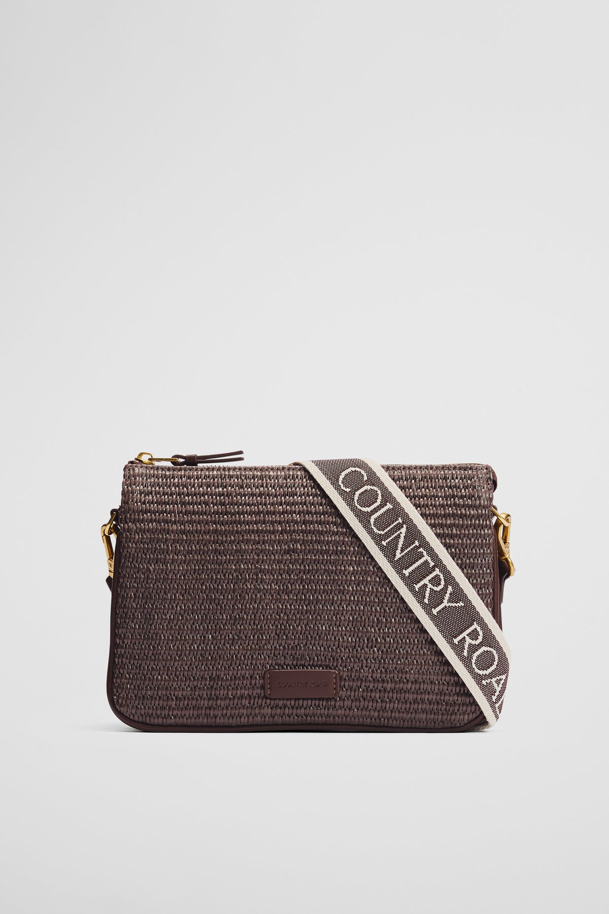 Woven Tri Crossbody Bag