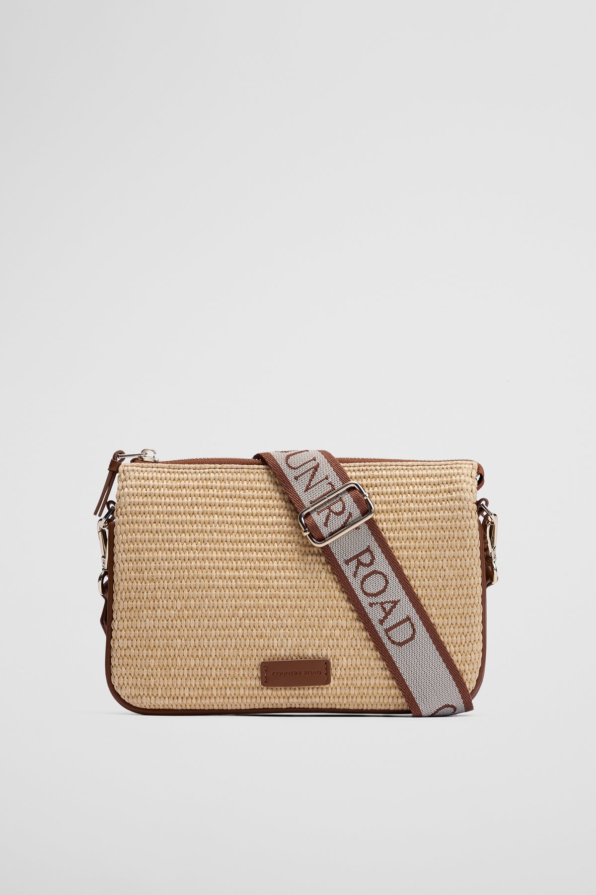Woven Tri Crossbody Bag