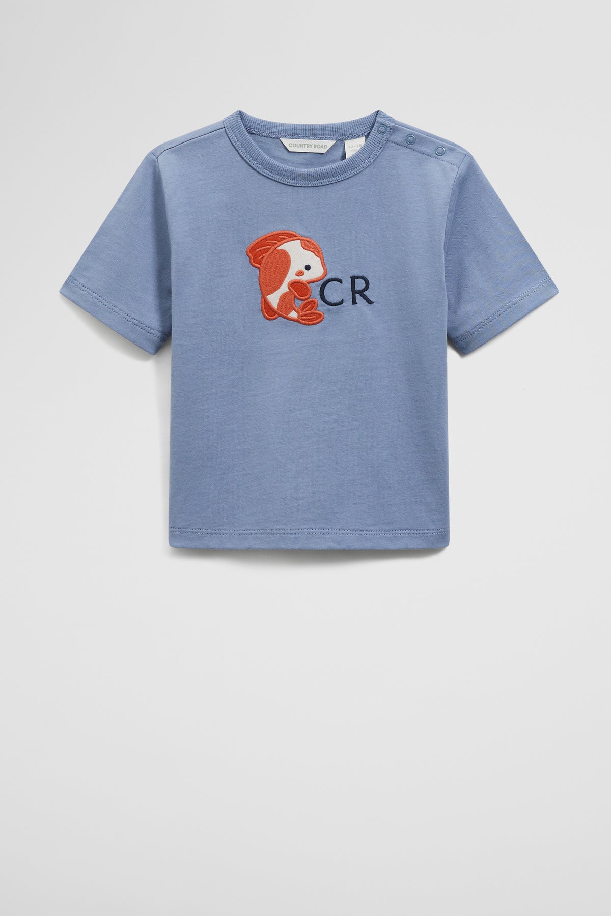 Koi Print Cotton T-Shirt