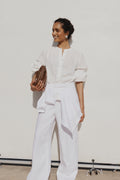 Cotton Blouson Blouse