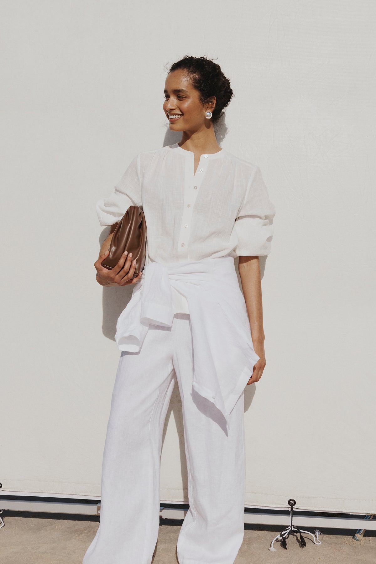 Cotton Blouson Blouse