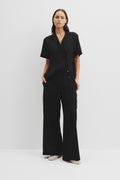 Textured Cotton Pant