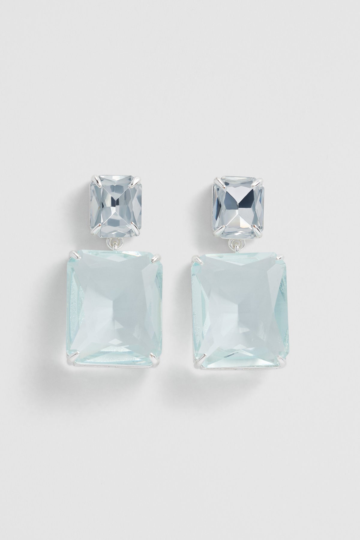 Crystal Drop Stud Earring