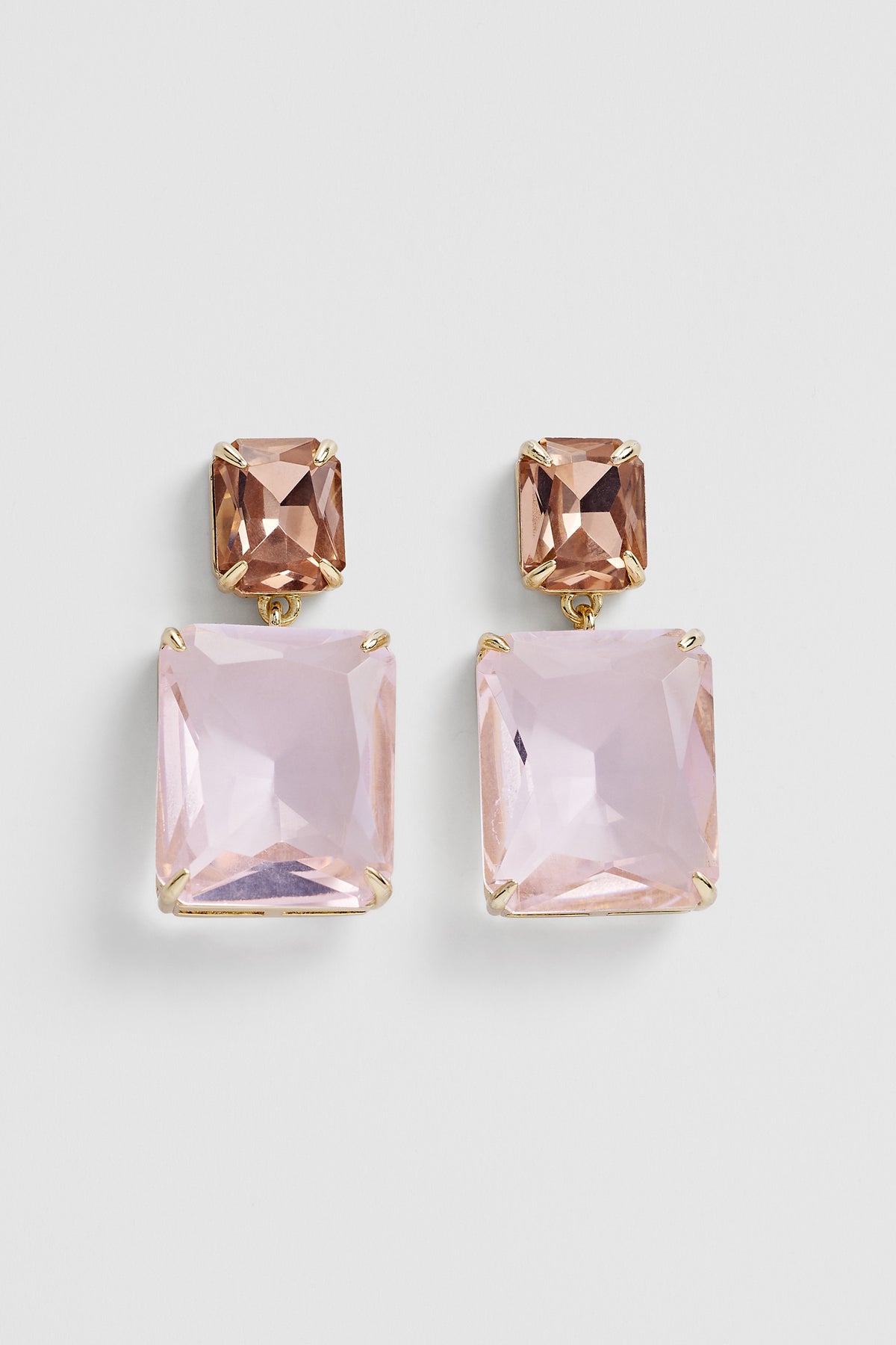 Crystal Drop Stud Earring