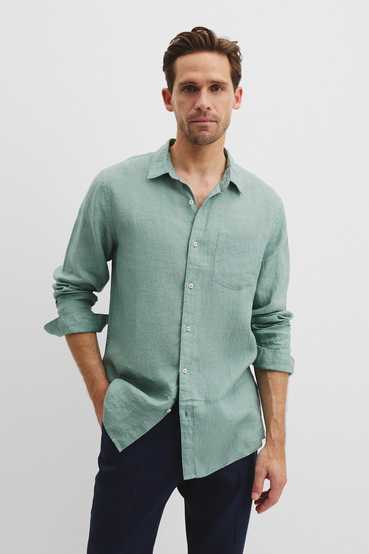 Regular Fit Organically Grown Linen Shirt