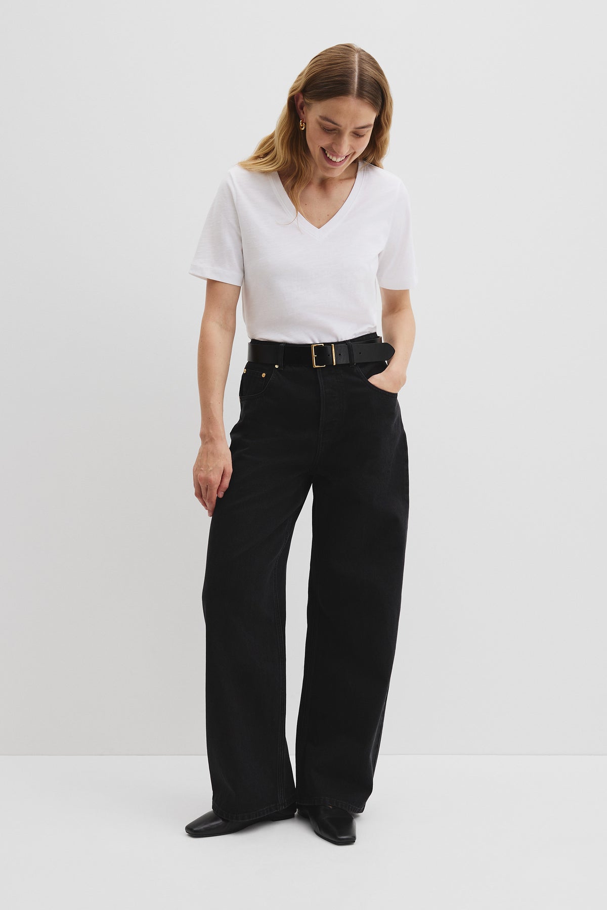 Australian Cotton Short Sleeve V-Neck T-Shirt