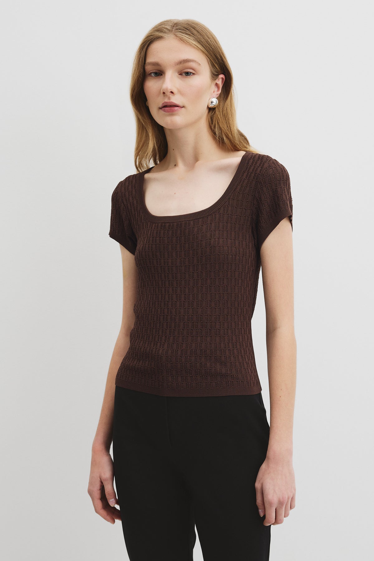 Lace Knit T-Shirt
