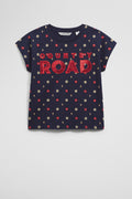 Organically Grown Cotton Sequin Logo T-Shirt