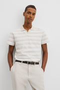 Textured Contrast Trophy Polo