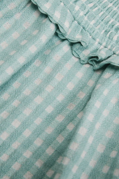 Gingham Frill Romper