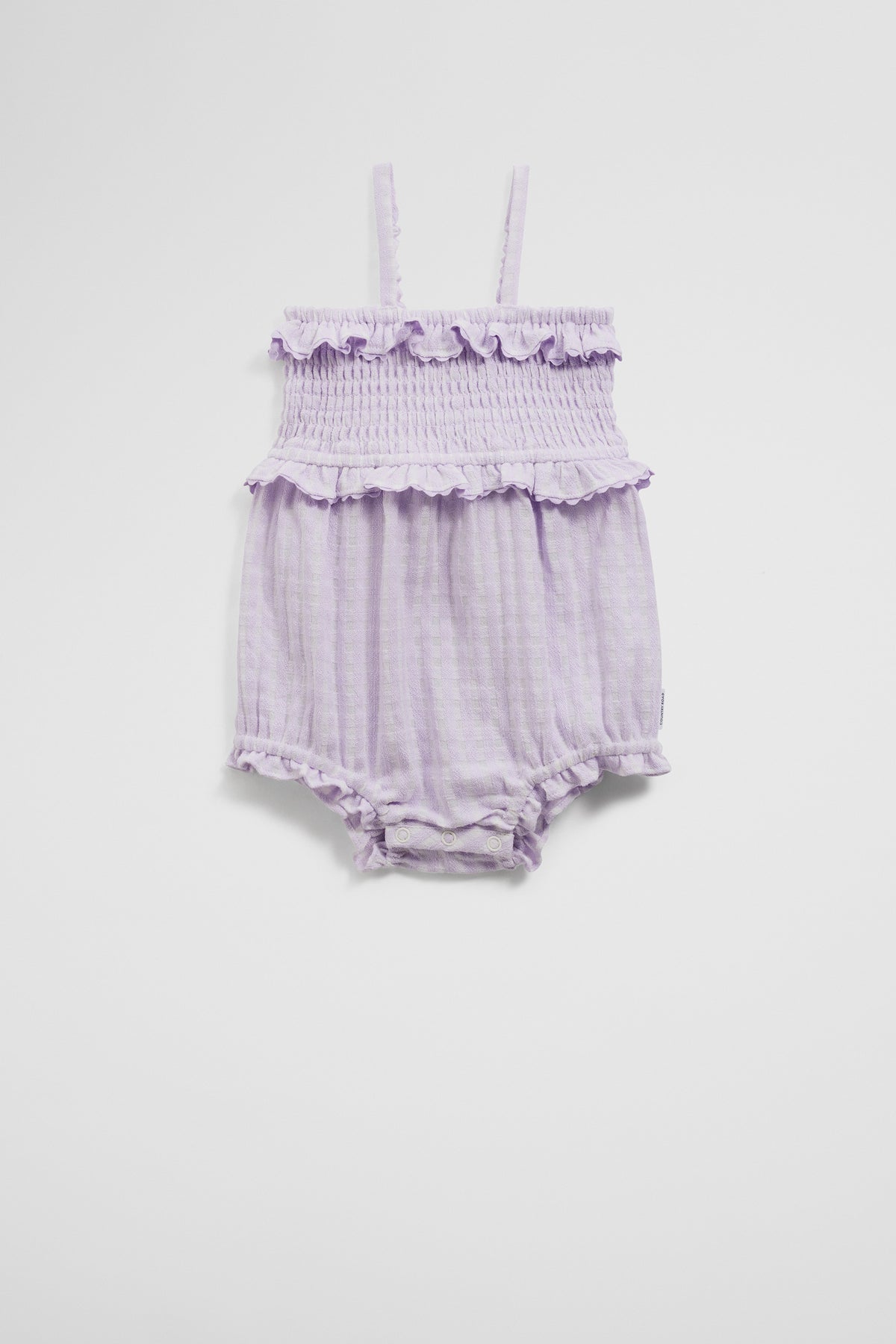 Gingham Frill Romper