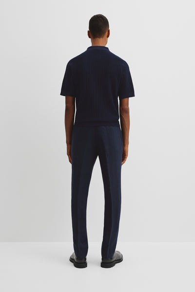 Australian Cotton Herringbone Knit Polo