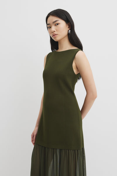Boatneck Knit Dress