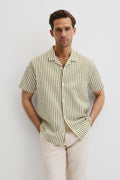 Seersucker Stripe Short Sleeve Shirt