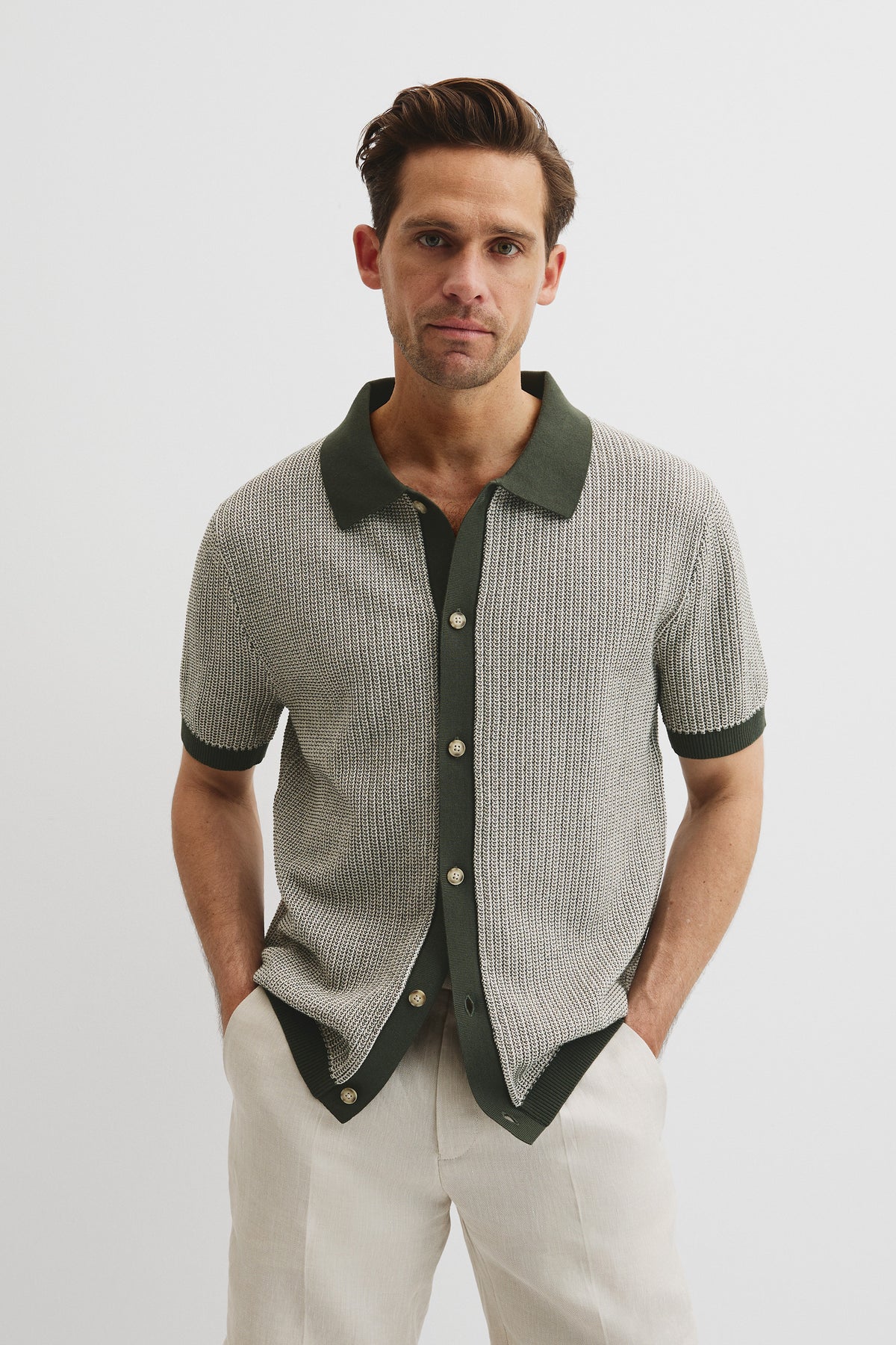 Australian Cotton Textured Knit Shirt