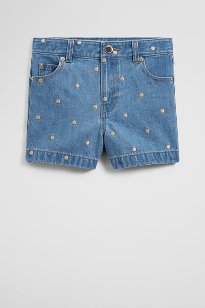 Hi Rise Denim Short