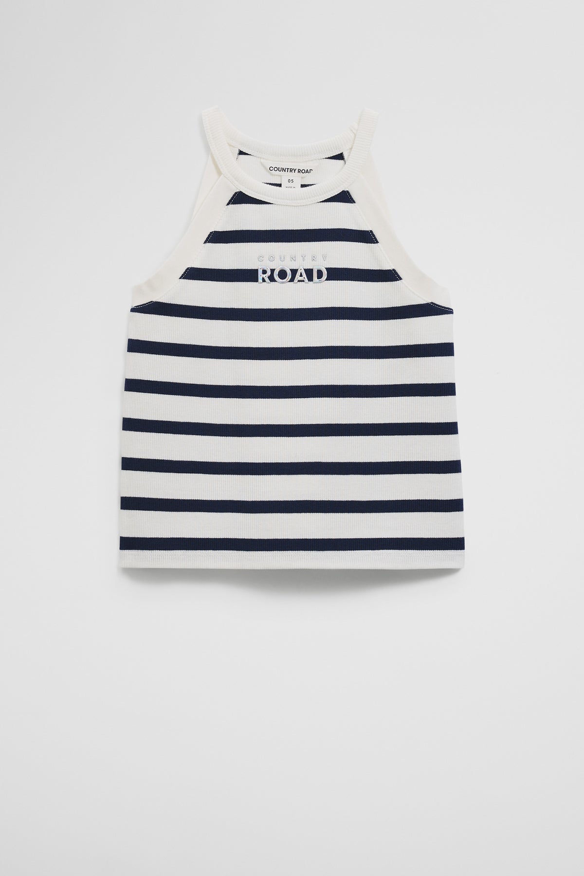 Organically Grown Cotton Logo Halter Tank
