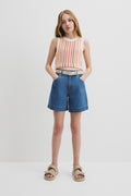 Australian Cotton Stripe Knit Top