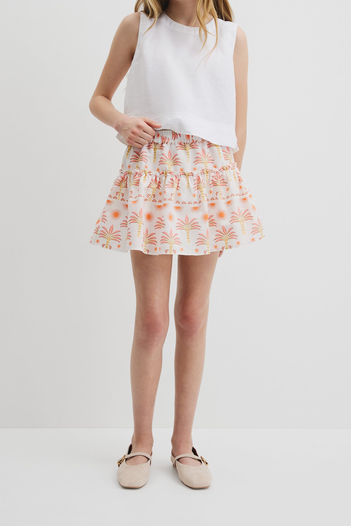 Sunset Print Skirt