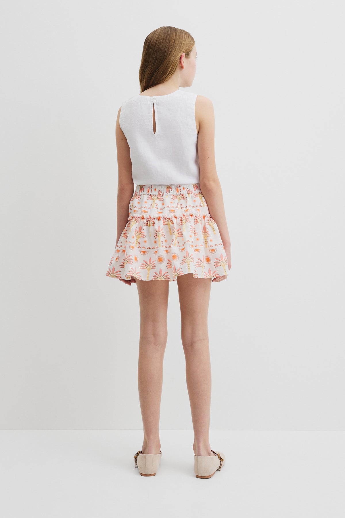 Sunset Print Skirt