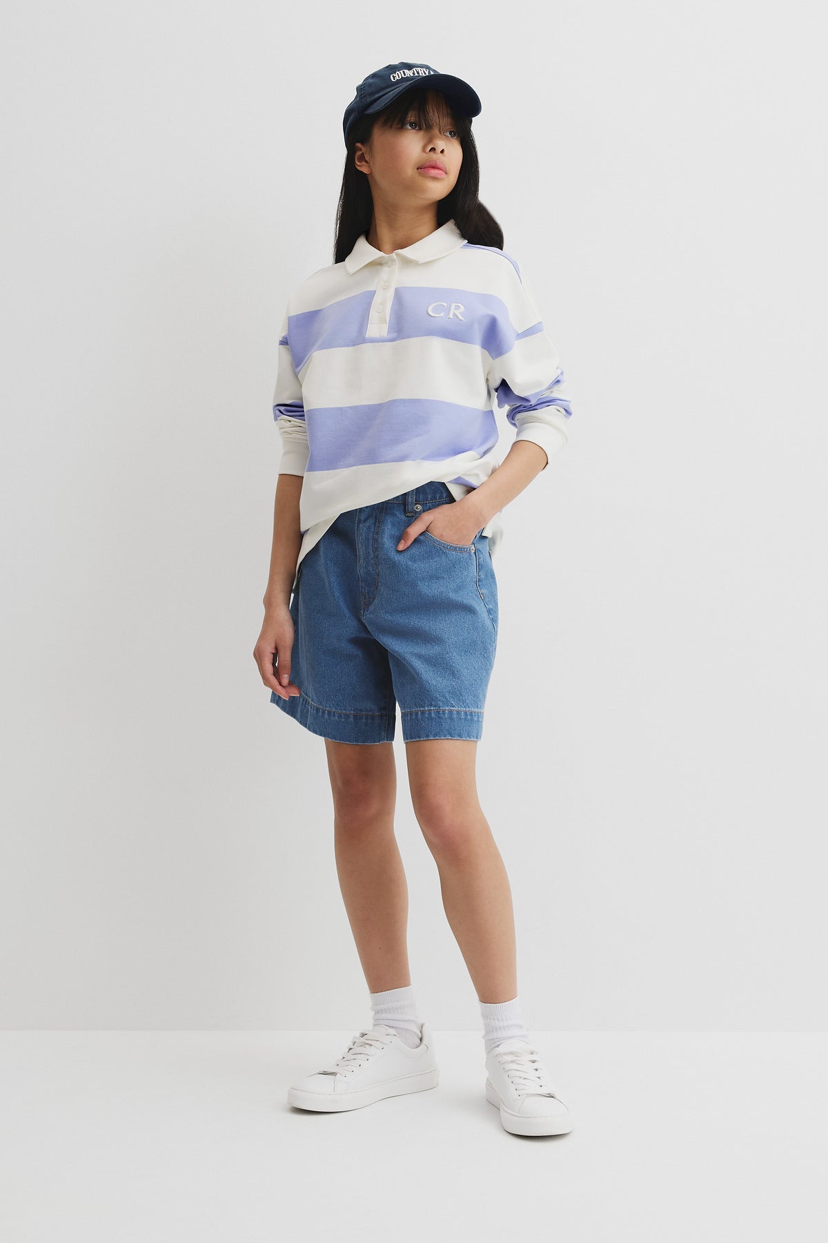 Teen Stripe Rugby Top