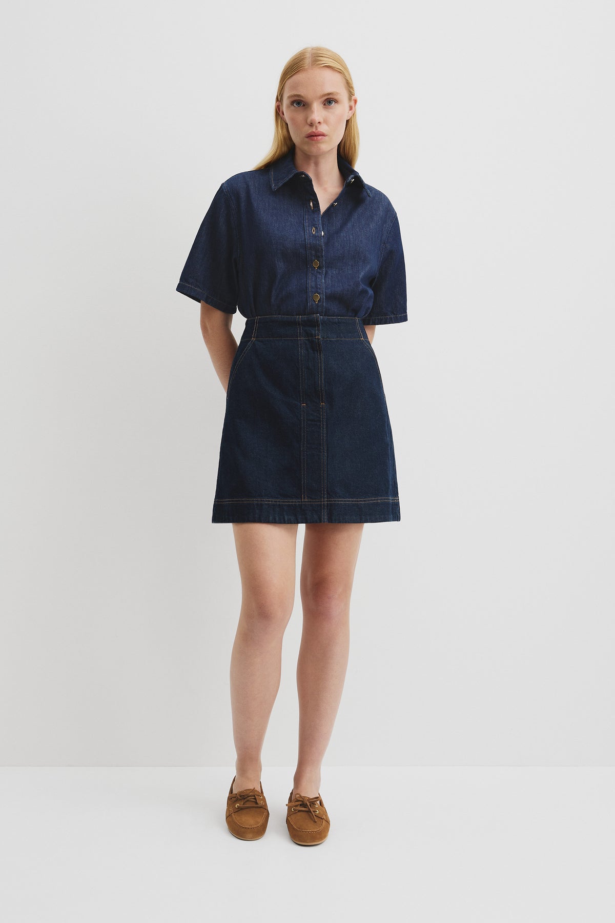 Denim Mini Skirt