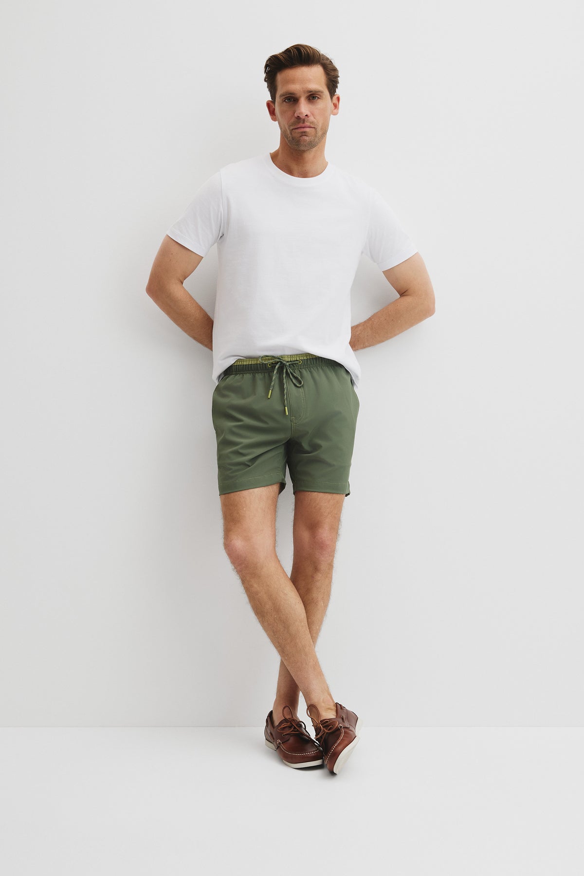 Recycled Polyester Blend Contrast Swim Short