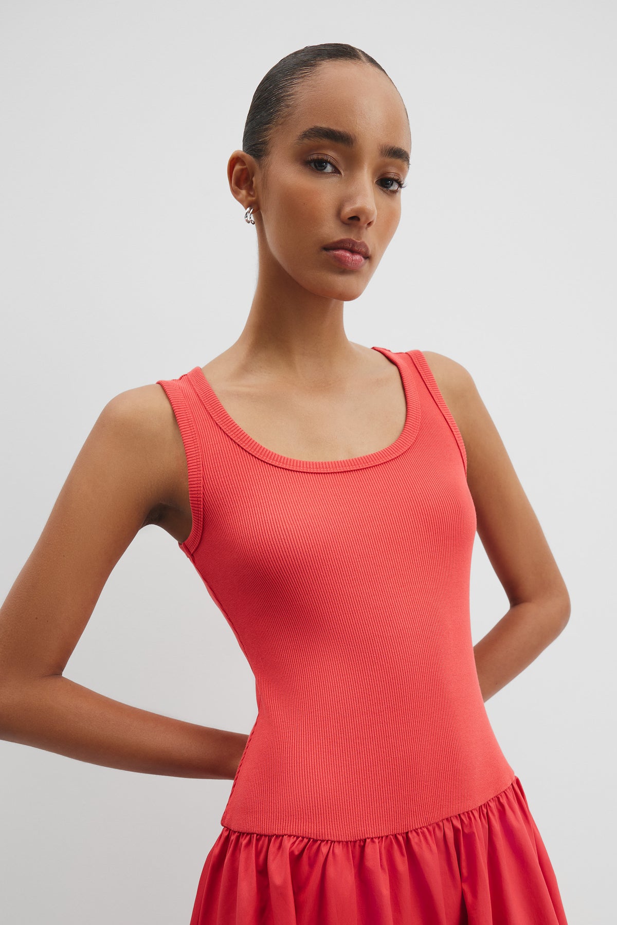 Spliced Tank Dress