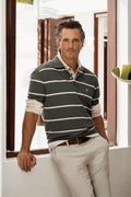 Australian Cotton Pique Stripe Polo