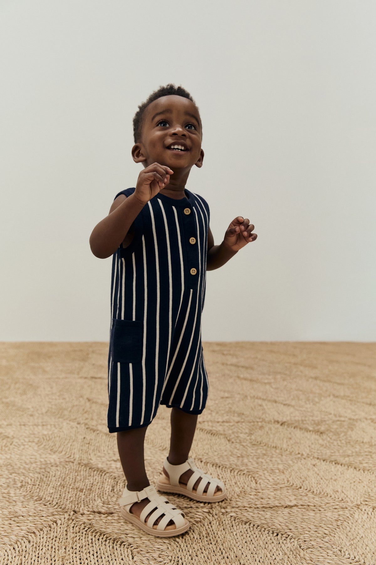 Knit Henley Romper