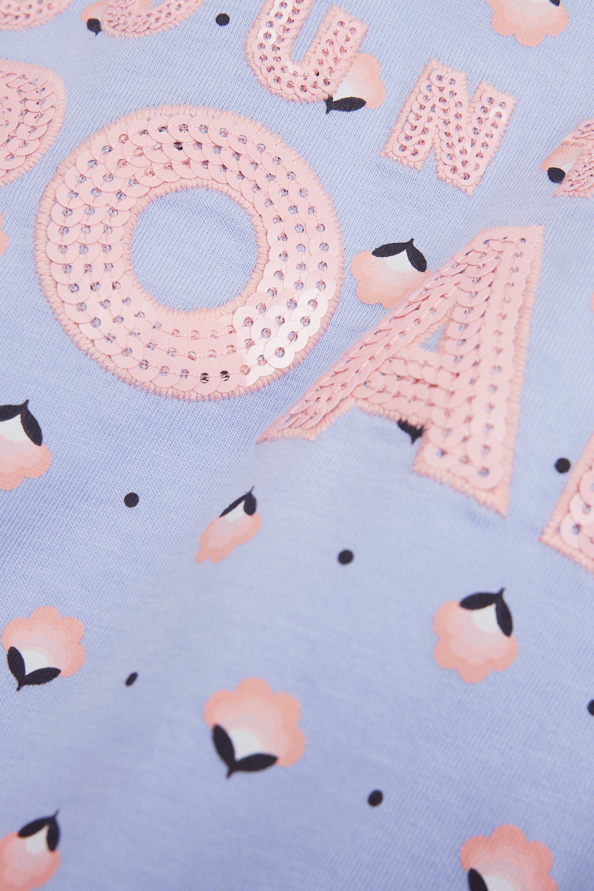 Organically Grown Cotton Sequin Logo T-Shirt
