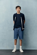 Teen Knit Stripe Detail Shirt