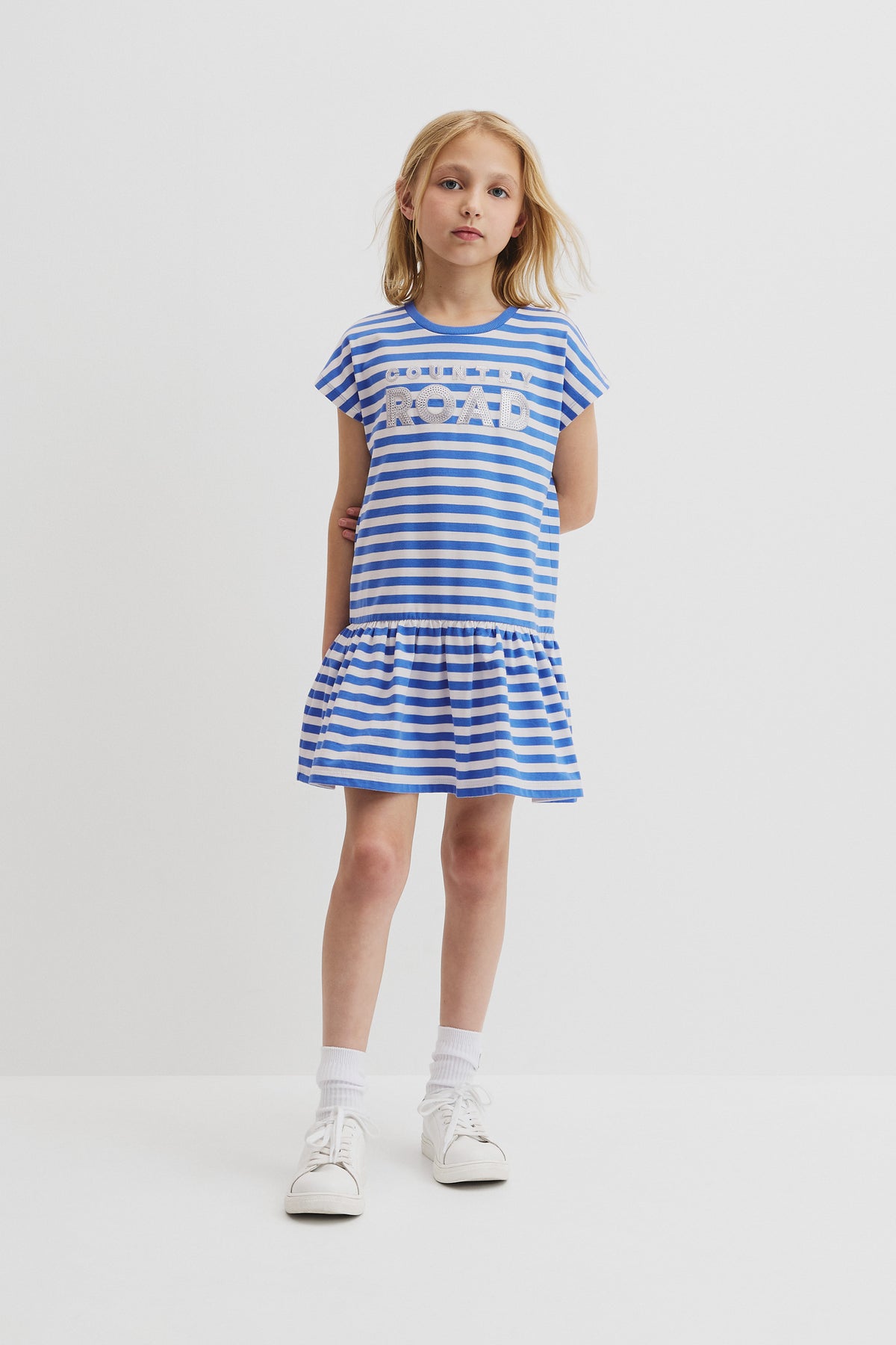 Drop Waist Logo T-Shirt Dress