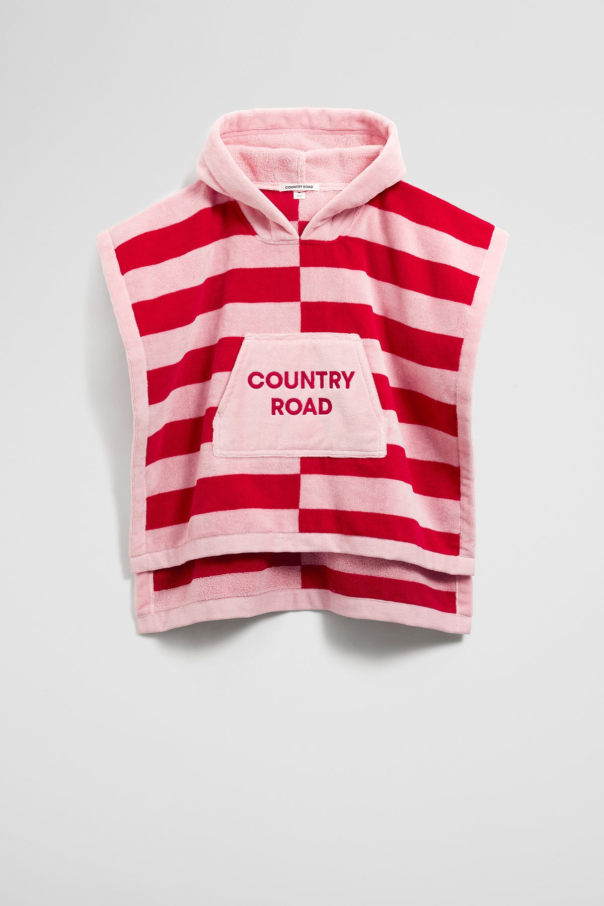 Block Stripe Poncho
