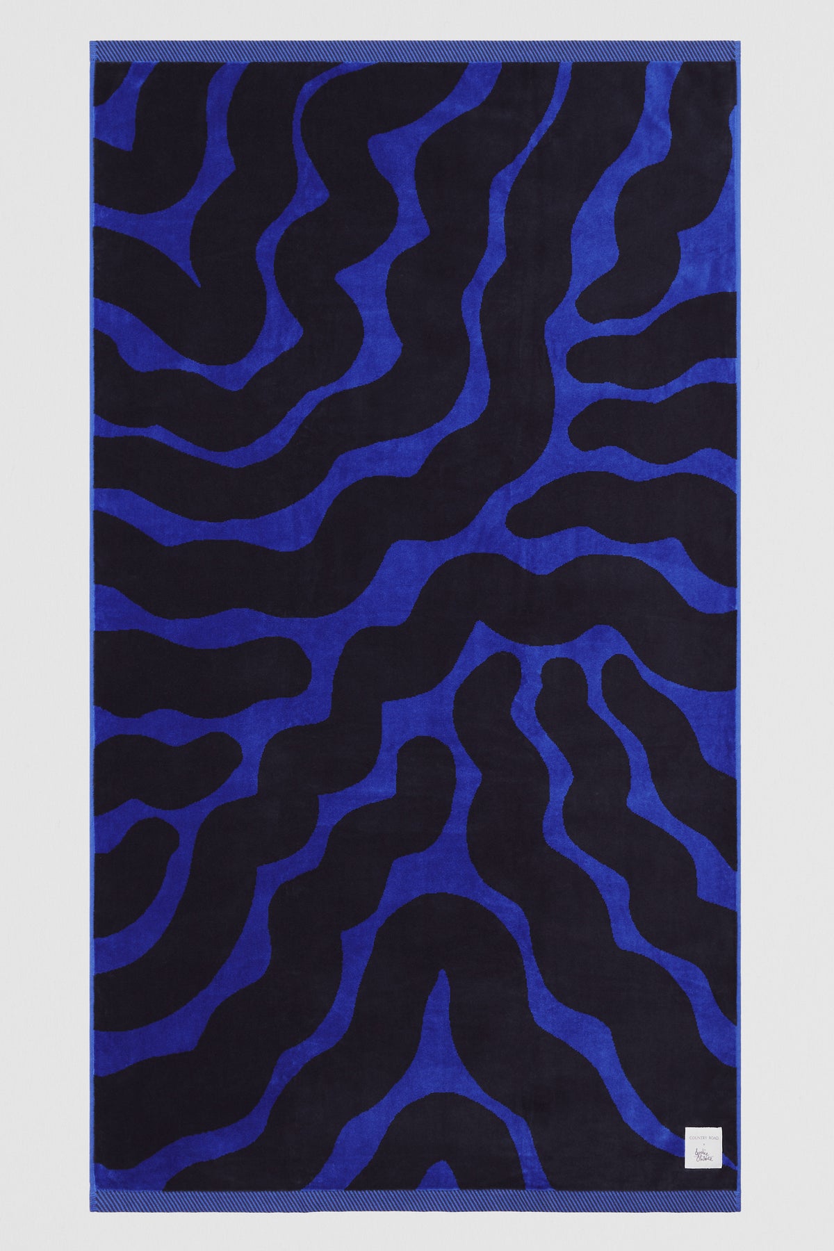 Cr X Julie White Ripple Australian Cotton Beach Towel