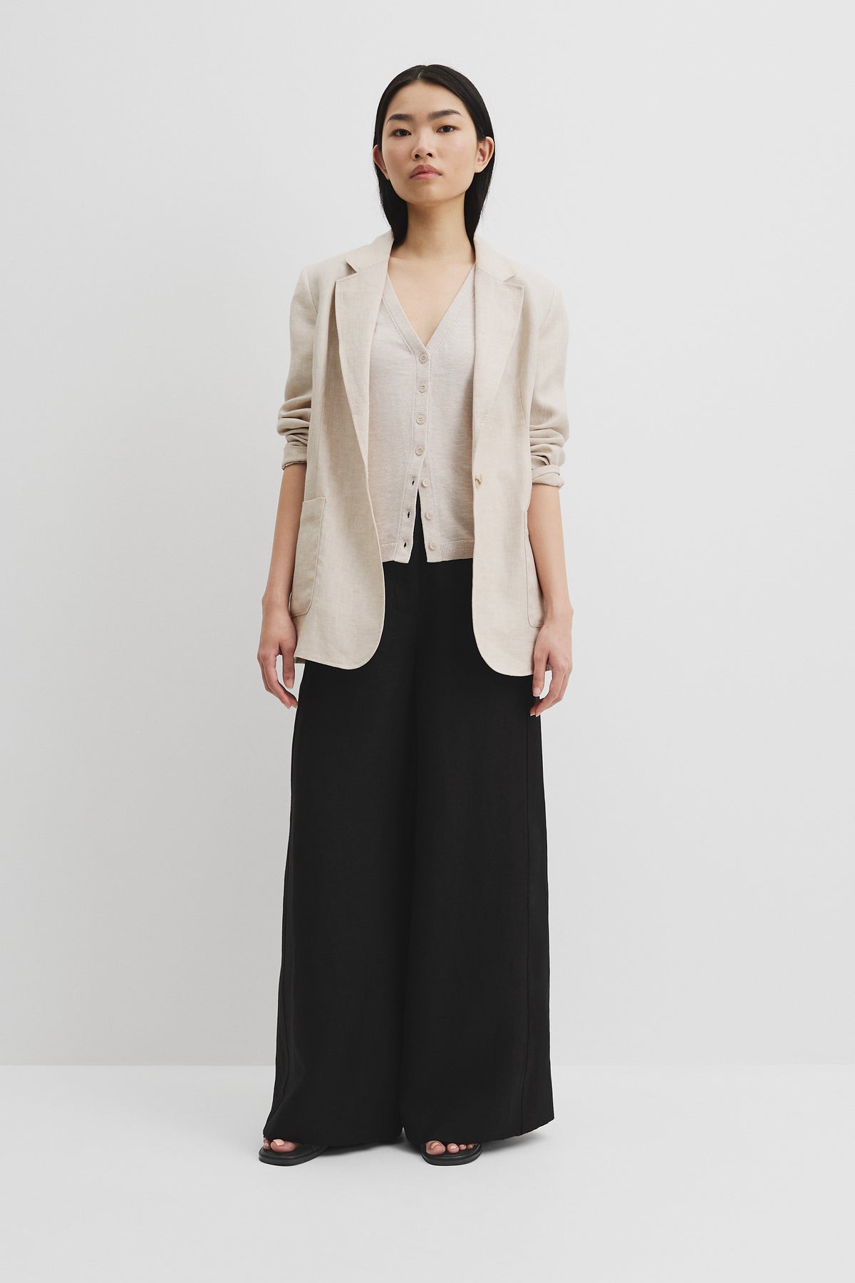 Organically Grown Cotton Linen Blend Vest