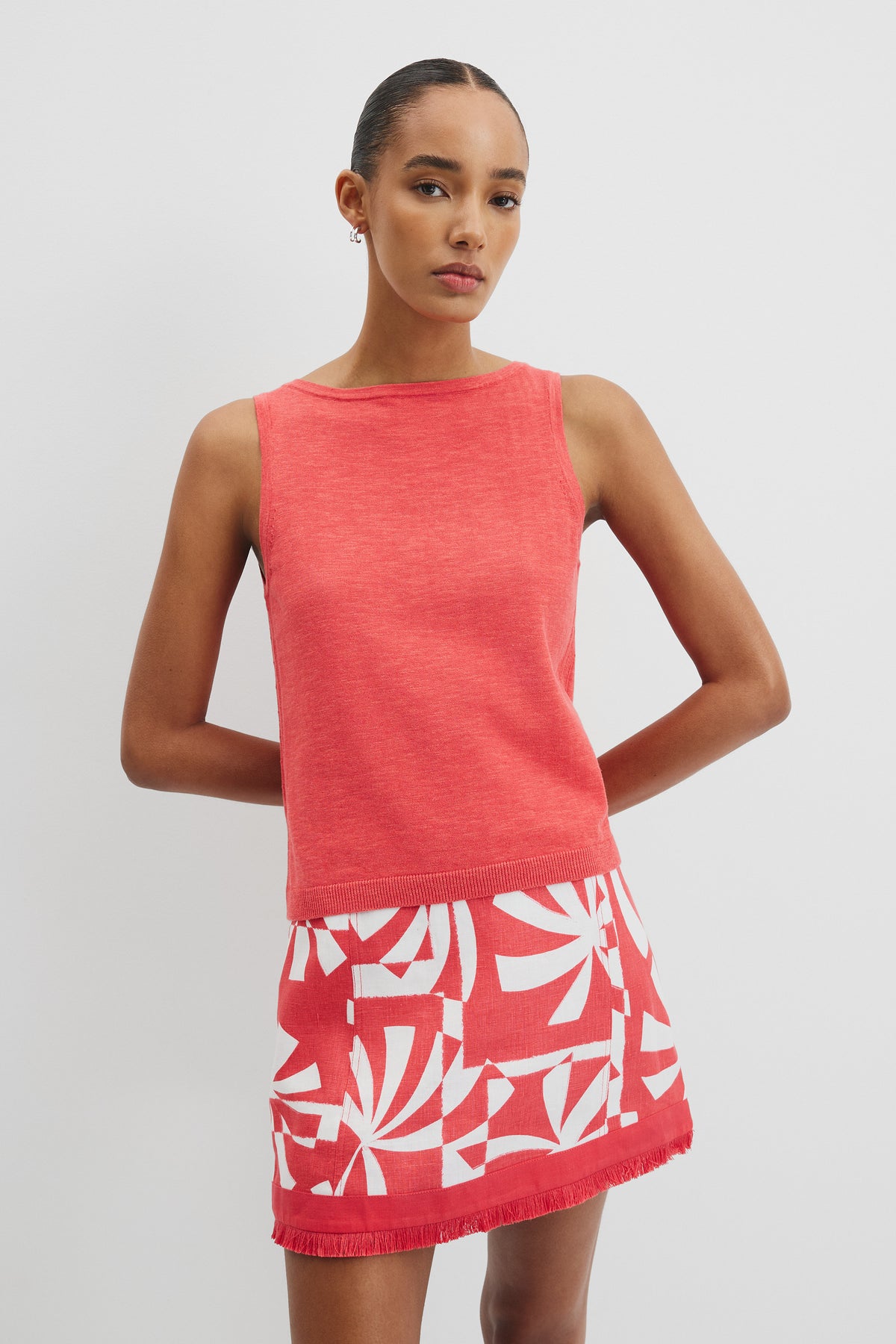 Organically Grown Cotton Linen Tank