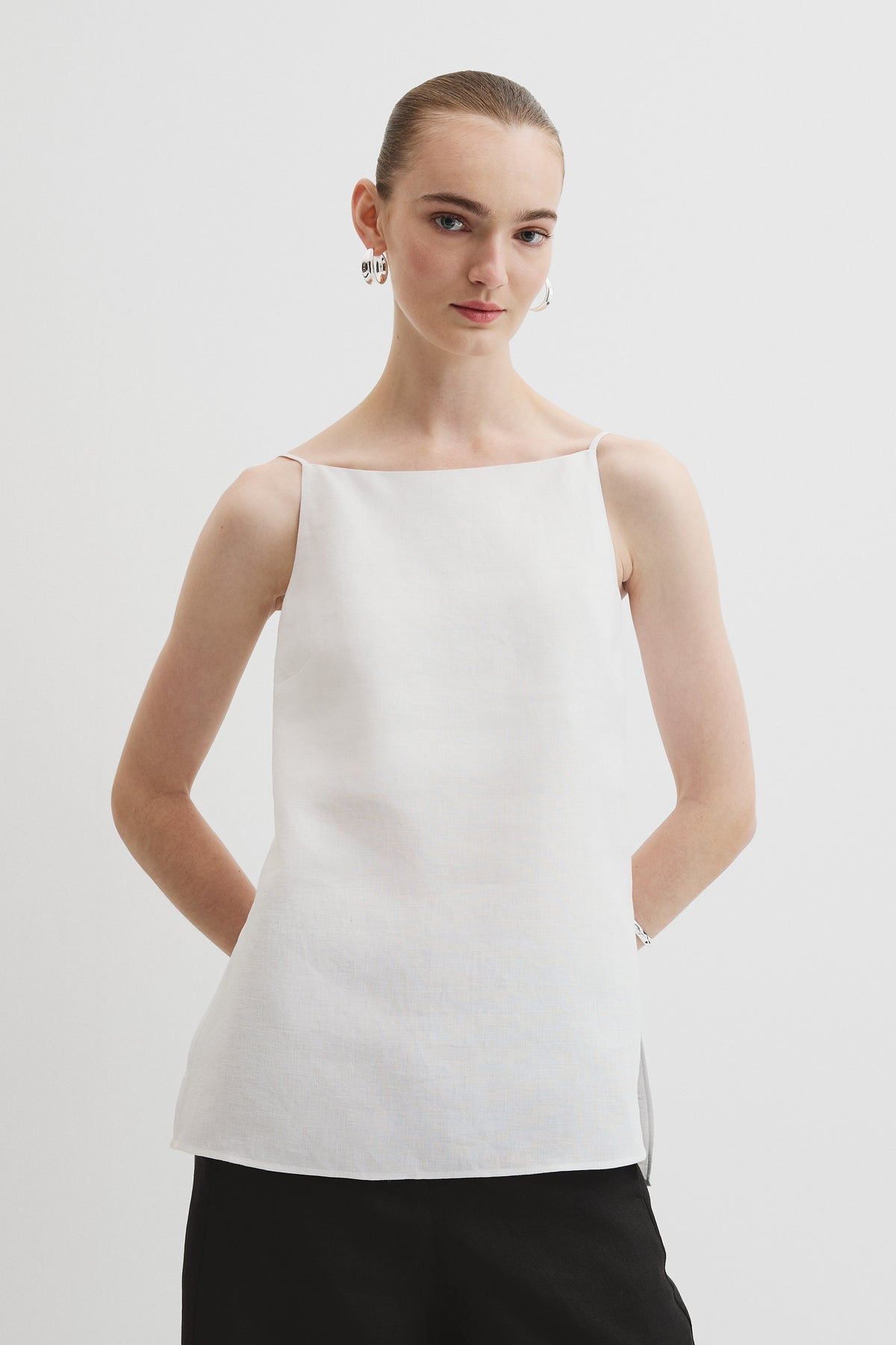 Organically Grown Linen Longline Cami