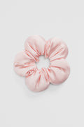 Satin Flower Scrunchie